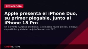 Apple presenta el iPhone Duo, su primer plegable, junto al iPhone 18 Pro